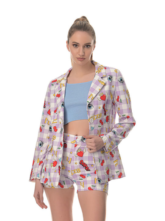 Sushi's Closet Blazer pentru femei Sacou Violet