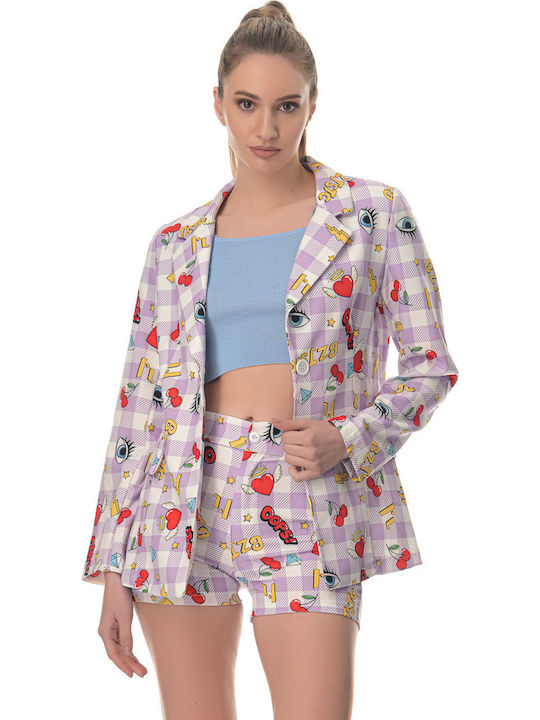 Sushi's Closet Γυναικείο Σακάκι Μωβ