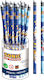 Gim Pencil with Eraser Blue (Μiscellaneous Designs)