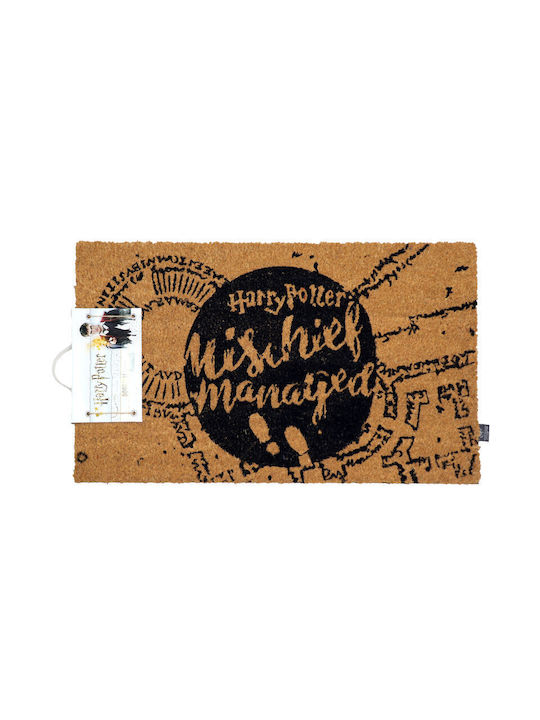 Sd Toys Πατάκι Εισόδου από Κοκοφοίνικα Harry Potter Mischief Managed Καφέ 40x60εκ.