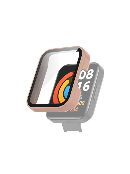2 Πλαστική Θήκη με Τζαμάκι σε Ροζ χρώμα για Redmi Watch 2 Lite 2 Πλαστική Θήκη με Τζαμάκι σε Ροζ χρώμα για Redmi Watch 2 Lite