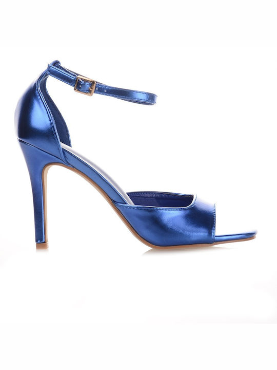 Famous Shoes Γυναικεία Πέδιλα σε Μπλε Χρώμα NW145-BLUE | Skroutz.gr