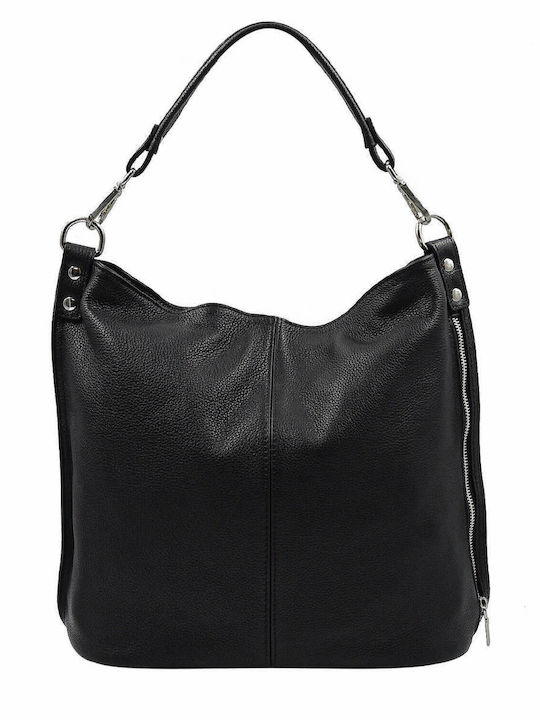 Borsa Nuova Women's Leather Shoulder Bag Black