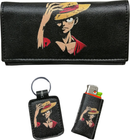 Dino Rossi Lederne Tabaktasche in Schwarz mit magnetischem Verschluss 16x9cm