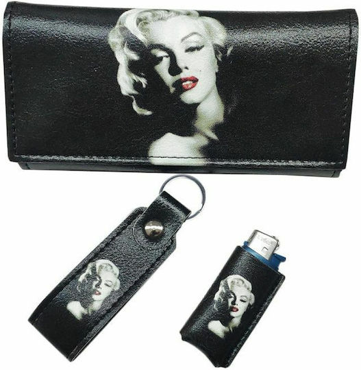 Dino Rossi Tobacco Pouch With Magnetic Clasp 16x9cm Black
