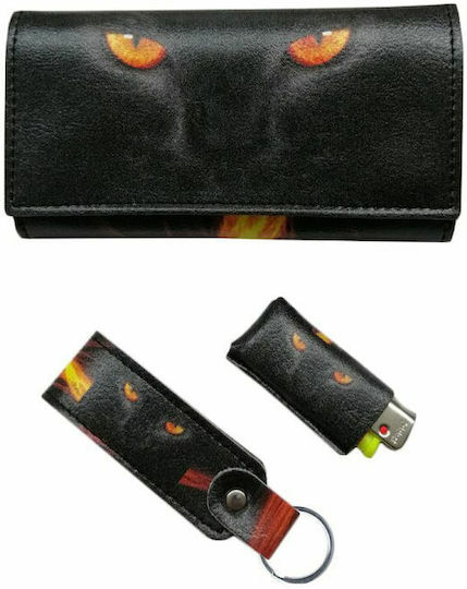 Dino Rossi Tobacco Pouch With Magnetic Clasp 16x9cm Black