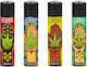 Clipper Weed Design Αναπτήρας Φλόγας Πολύχρωμος