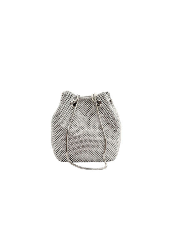Borsa Nuova Women's Pouch Shoulder Bag Silver