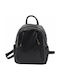 Leder Damentasche Rucksack Schwarz