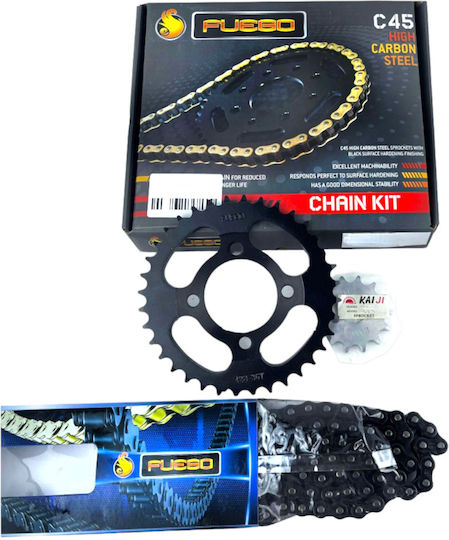 Roc Kit lanț și pinion pentru Kawasaki BUCURIE-R