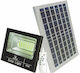 Jortan Wasserdicht Solar LED Flutlicht 100W Kaltweiß 6500K mit Fernbedienung IP66