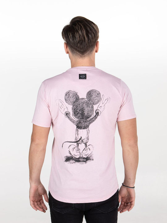 Restart Ανδρικό T-shirt Κοντομάνικο Ροζ
