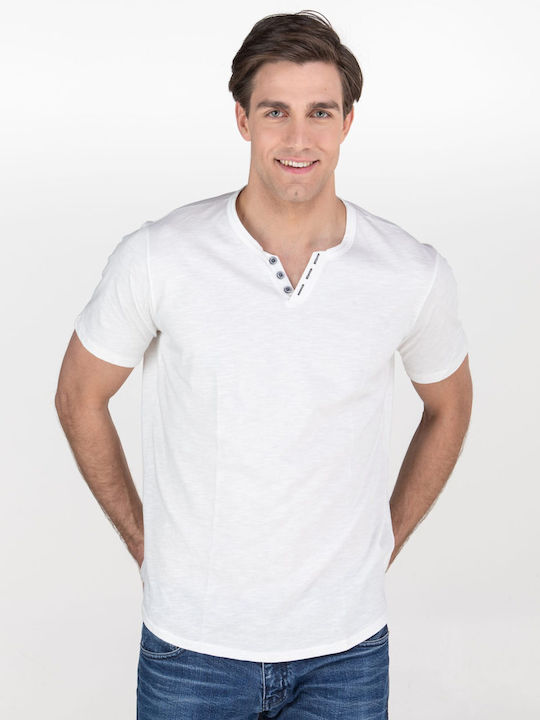 Restart Ανδρικό T-shirt Κοντομάνικο Λευκό