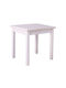 Tisch für kleine Außenbereiche Stabil Lugano Weiß 45x40x43cm