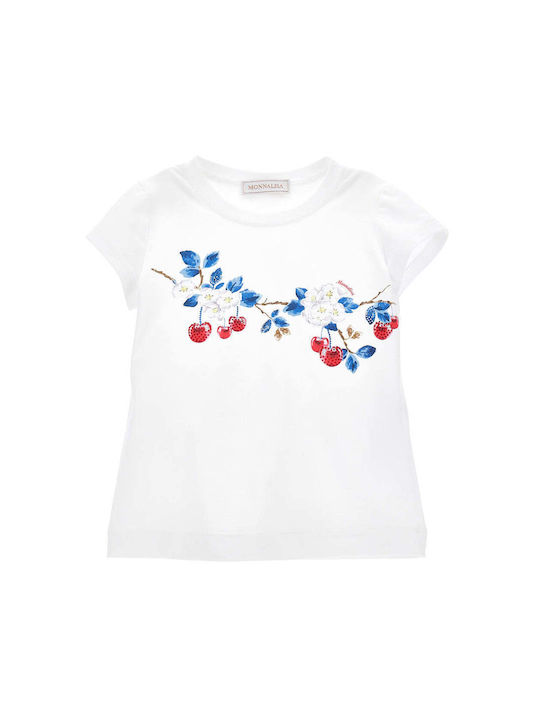 Monnalisa Kinder-T-Shirt Weiß