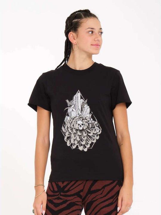 Volcom Γυναικείο T-shirt Μαύρο