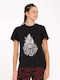 Γυναικείο T-shirt Μαύρο