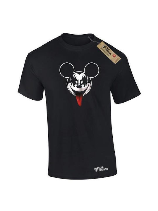 Takeposition T-shirt Black Metal Mouse