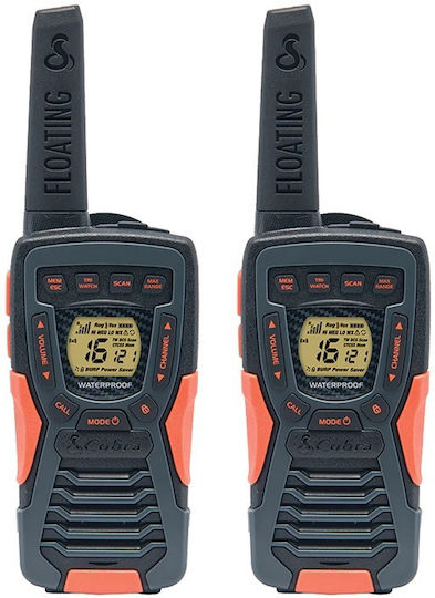 Cobra AM1055 Walkie Talkie με Μονόχρωμη Οθόνη Σετ 2τμχ