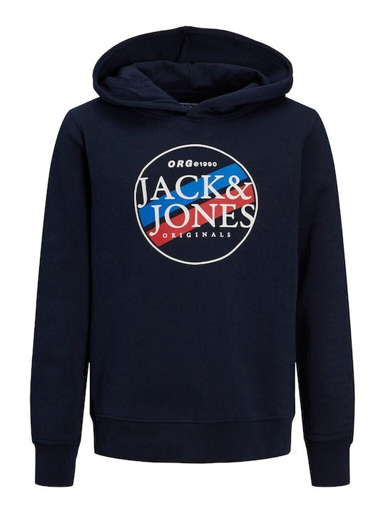 Kinder-Sweatshirt mit Kapuze Marineblau