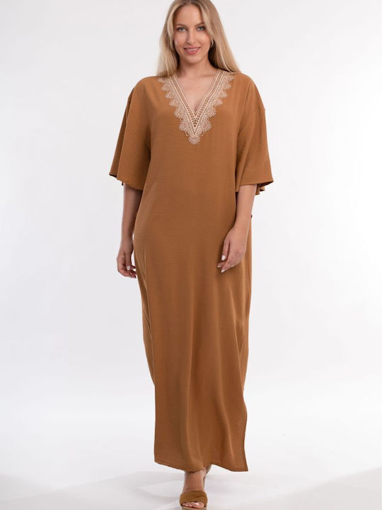 BelleFille Caftan Brown