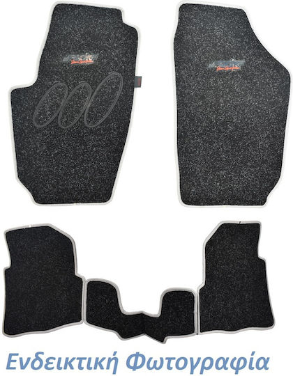 Simoni Racing Set of Front and Rear Mats 4pcs for Skoda Fabia 2000 Gray