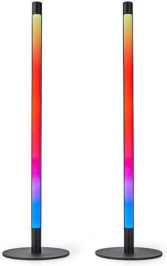 Nedis LED Lampă de Podea Î56cm. Negru