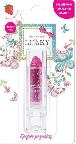 Lukky Cosmetics Toys Lippenstift mit Glitter Kinder-Make-up (Verschiedene Designs) 1Stück