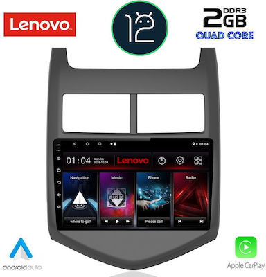 Lenovo Sistem Audio Auto pentru Chevrolet Aveo 2011-2014 (Bluetooth/USB/AUX/WiFi/GPS/Apple-Carplay) cu Ecran Tactil 9"