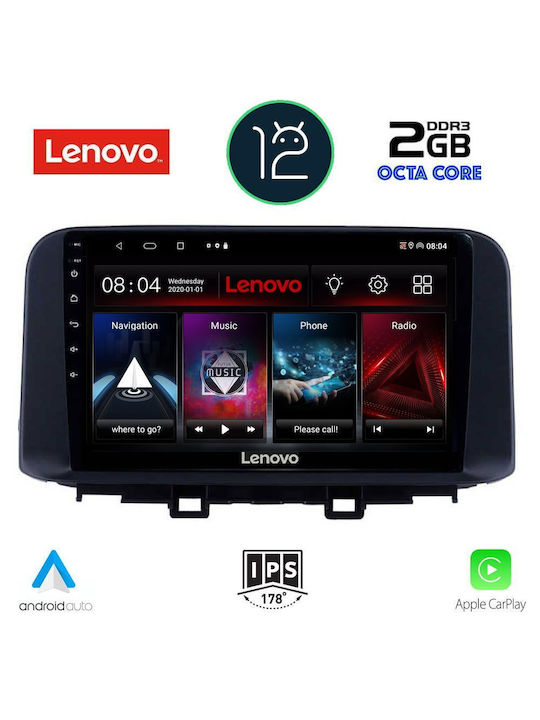 Lenovo Ηχοσύστημα Αυτοκινήτου για Hyundai Kona (Bluetooth/USB/AUX/GPS) με Οθόνη Αφής 10.1"