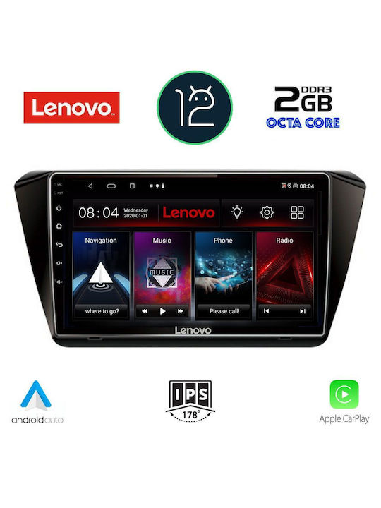Lenovo Car-Audiosystem für Skoda Hervorragend 2015> mit Klima (Bluetooth/USB/AUX/WiFi/GPS/Apple-Carplay) mit Touchscreen 10.1"