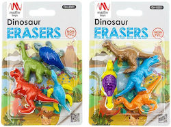 QiHao Set Gume pentru Creion DINOSAURS (Diverse modele/culori) 4buc