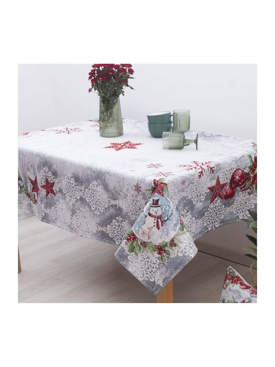 Christmas Tablecloth Fabric Multicolour L180xW140cm 1pcs