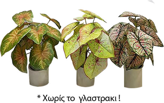 Plantă Artificială în Ghiveci Mic Green 35cm 12buc Zaros