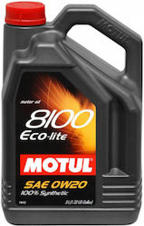 Motul ECO-LITE 8100 Synthetic Car Lubricant 0W-20 4lt