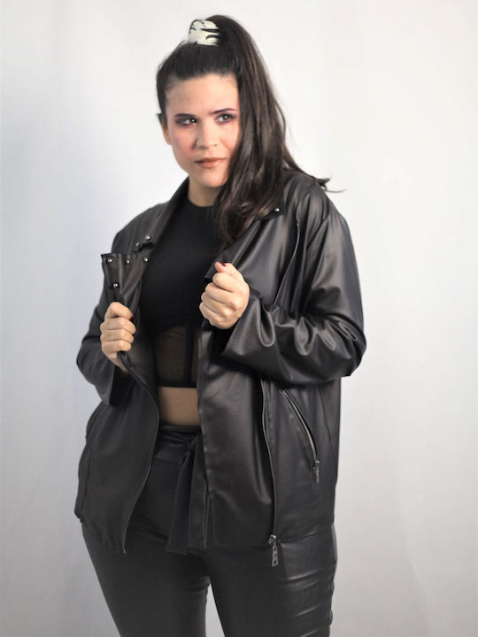 Γυναικείο Biker Jacket Μαύρο