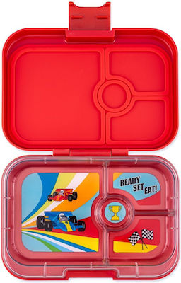 Yumbox Kids Lunch Plastic Box Red