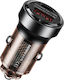 Remax Car Charger 30W Fast Charging with Ports: 1xUSB 1xType-C
