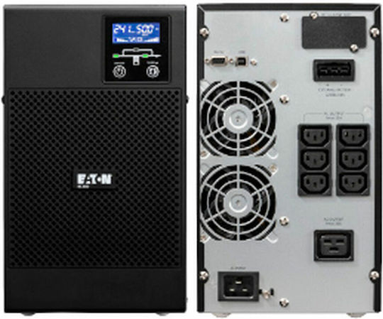 Eaton 9E 3KVA/3KVA XL UPS On-Line 24000W με 7 IEC Πρίζες