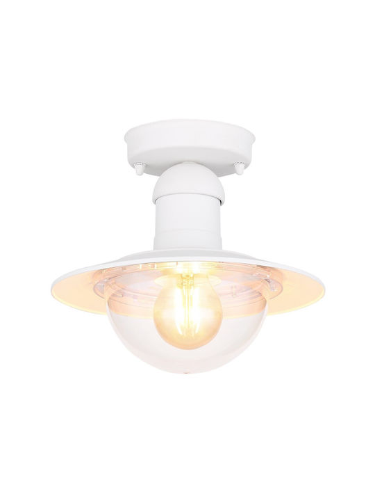 Globo Lighting Πλαφονιέρα Οροφής Εξωτερικού Χώρου E27 σε Λευκό Χρώμα 3274DW