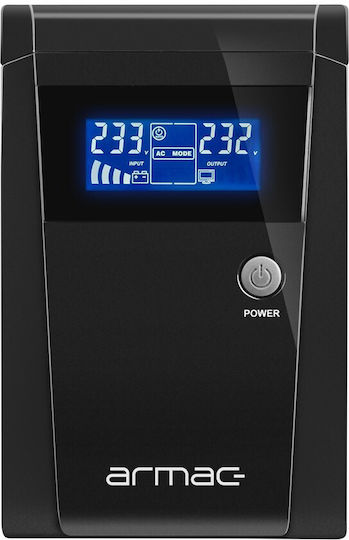 Armac O/1000E/LCD (FR) UPS Linie-interaktiv 1000VA 650W mit 3 Schuko Steckdosen