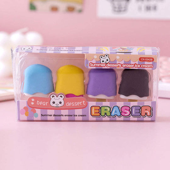 One & Only Baby Сет Гуми за Молив Ice Creams 4бр