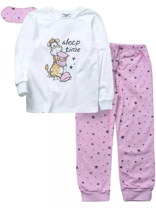 Εβίτα Set Top & Bottom Kids Winter Pyjamas Lilac