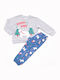 Trax Kinder Schlafanzug Winterlich Gray