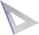 Pratel Geometric Triangle Plastic Transparent 30cm