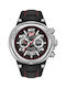 Ducati Uhr Chronograph Batterie mit Schwarz Lederarmband