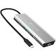 J5create USB-C Docking Station με HDMI/DisplayPort 4K PD και σύνδεση 2 Οθονών Ασημί (JCD401)