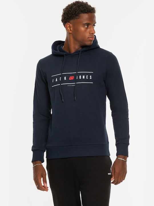 Jack & Jones Men's Sweatshirt with Hood Blue