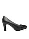 Leather Navy Blue Medium Heels