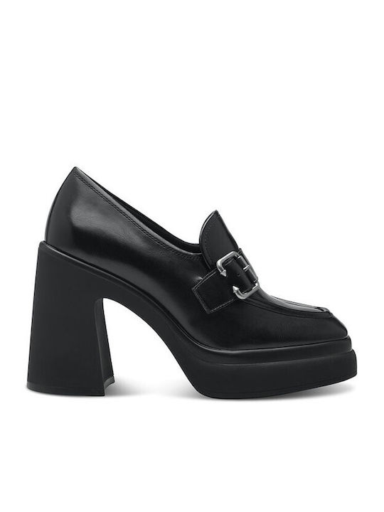 Tamaris Synthetic Leather Black Heels